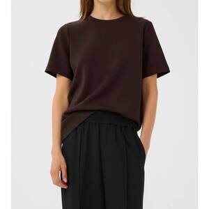 NEW INWEAR vincent karmen short sleeve shirt in chocolate brown